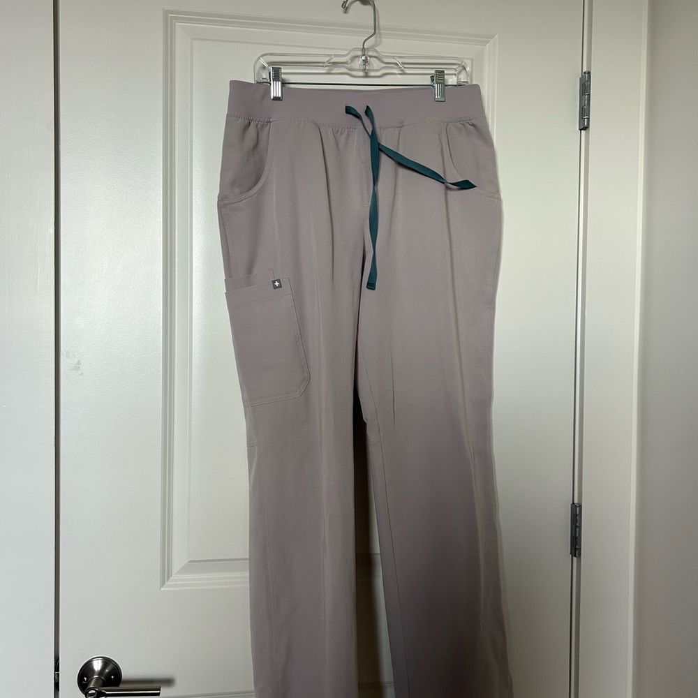 Figs Slate Grey Cargo Scrub Pants